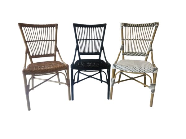 Laguna Bistro Chair - RATTAN BLACK Side Dining Chair - Image 7