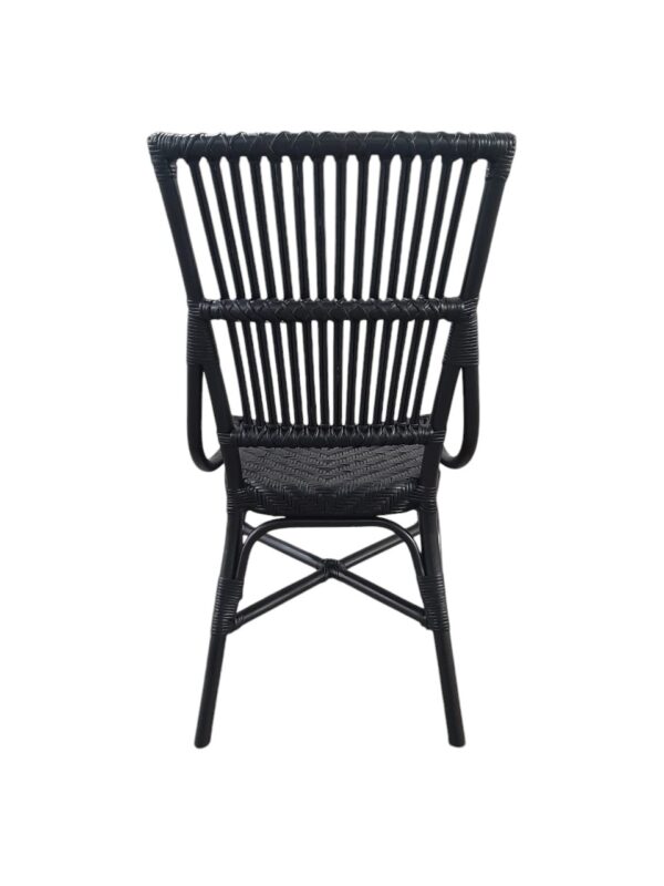 Laguna Bistro Chair - RATTAN BLACK Side Dining Chair - Image 6