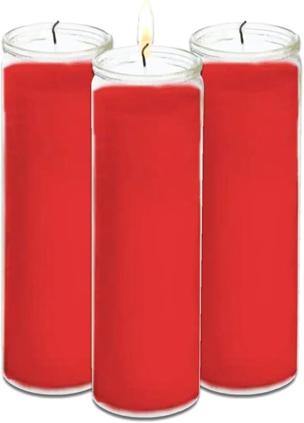 Aspen Brands Red Blessed Sanctuary Devotional Prayer Candle, 7 Day - set of 12 - Image 8