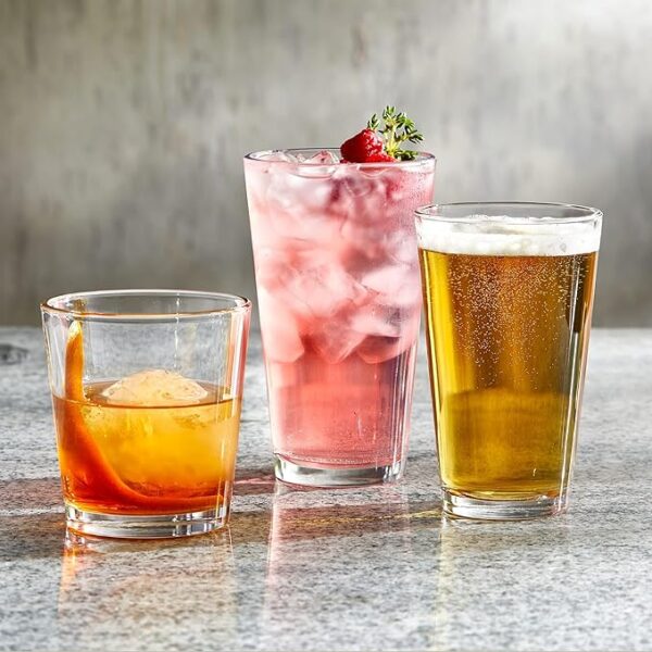 Beer Pint Glasses Set of 12 - 16 oz Drinking Glasses Made for Cold Beverages - 16 oz Mixing Glass & Highball Glasses Set of 12 for Homes, Pubs & More - Image 8