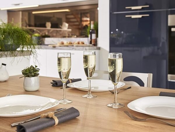 Aspen Brands Premiere Champagne Flutes, 6.5oz Champagne Glasses Set Of 12, Prosecco Glasses, Dishwasher-Safe, Lead-Free Mimosa Glasses, Ideal for Home Bar, Special Occasions, - Image 9