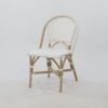 Paris Rattan Bistro Chair - White Side Chair - Image 11