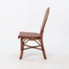 Paris Rattan Bistro Chair - Red & Cream Dining Side Chair - Image 11