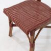 Paris Rattan Bistro Chair - Red & Cream Dining Side Chair - Image 10