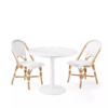 Paris Rattan Bistro Chair - White Side Chair - Image 7