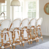 Paris Rattan Bistro Chair - White Side Chair - Image 6